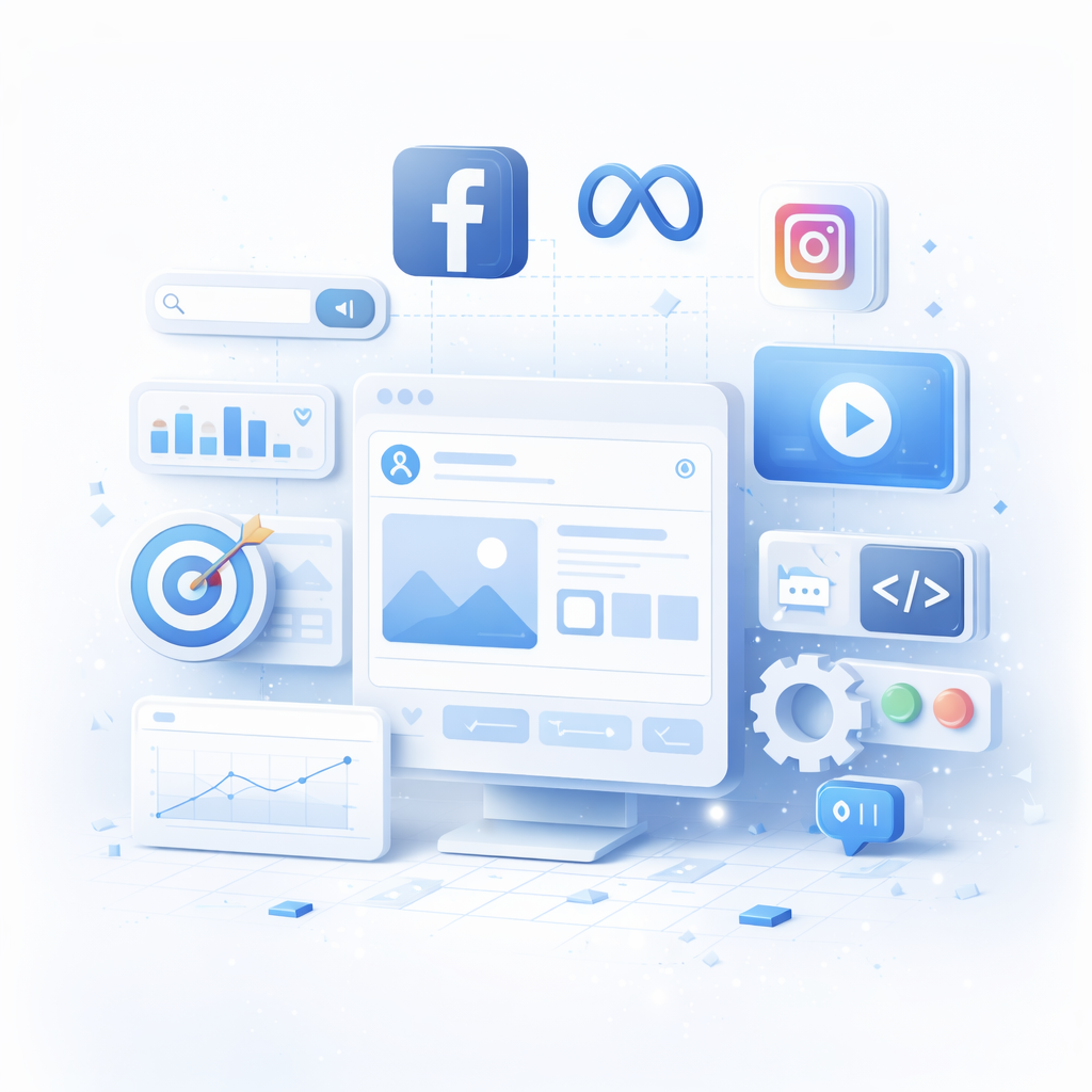 Pilnai valdome ir optimizuojame jūsų Facebook & Instagram reklamas.